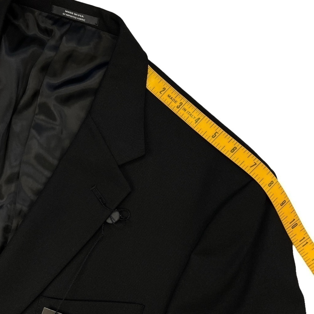 NWT Jack Nicklaus Worsted Wool Blend Blazer Sports Jacket Black 48L - Picture 9 of 13